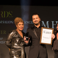 M Hair scooped several trophies in the Great Lengths awards, continuing our long run of success. James Henderson picked up the Outstanding Performance Platinum Salon award. James is also seen picking up the Extensions Excellence award.