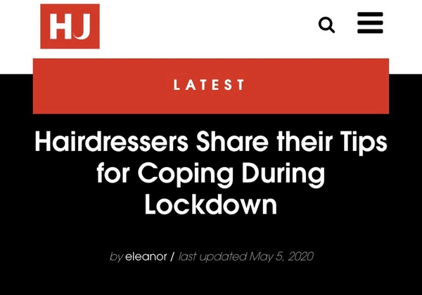 Hairdressers Share their Tips for Coping During Lockdown: James Henderson